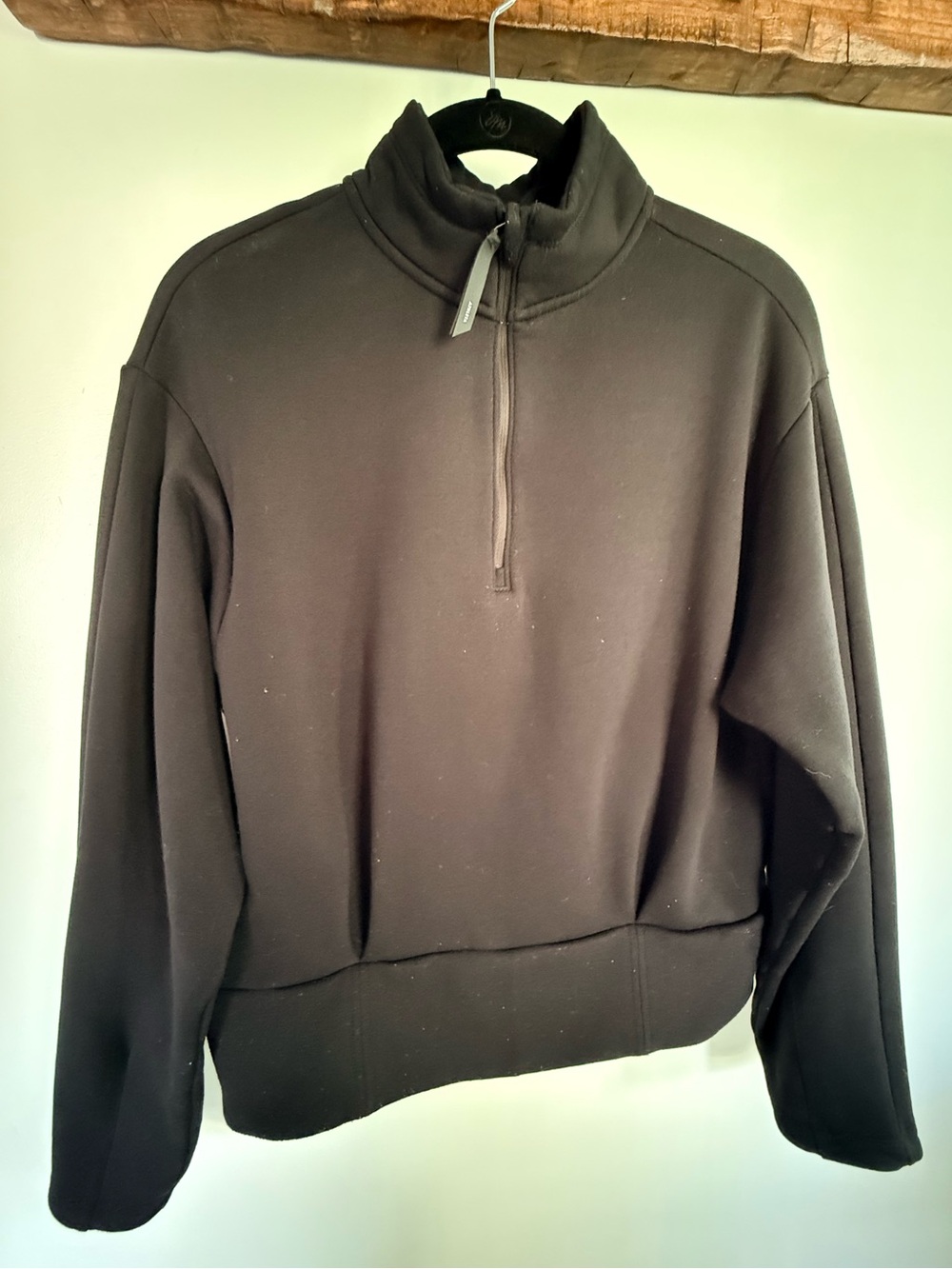 Athleta Altitude Polartec Half-Zip Pullover Black Size M